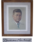 Norman Rockwell Signed Lithograph of John F. Kennedy -- Appeared as the Cover of The Saturday Evening Post in 1960